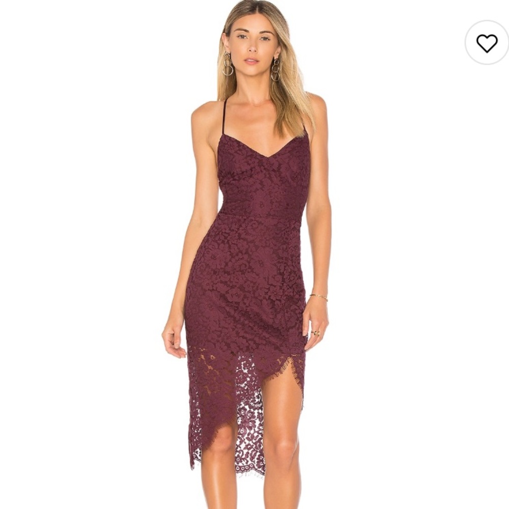 NWT Skylight Dress in Merlot size Large by Lovers and Friends